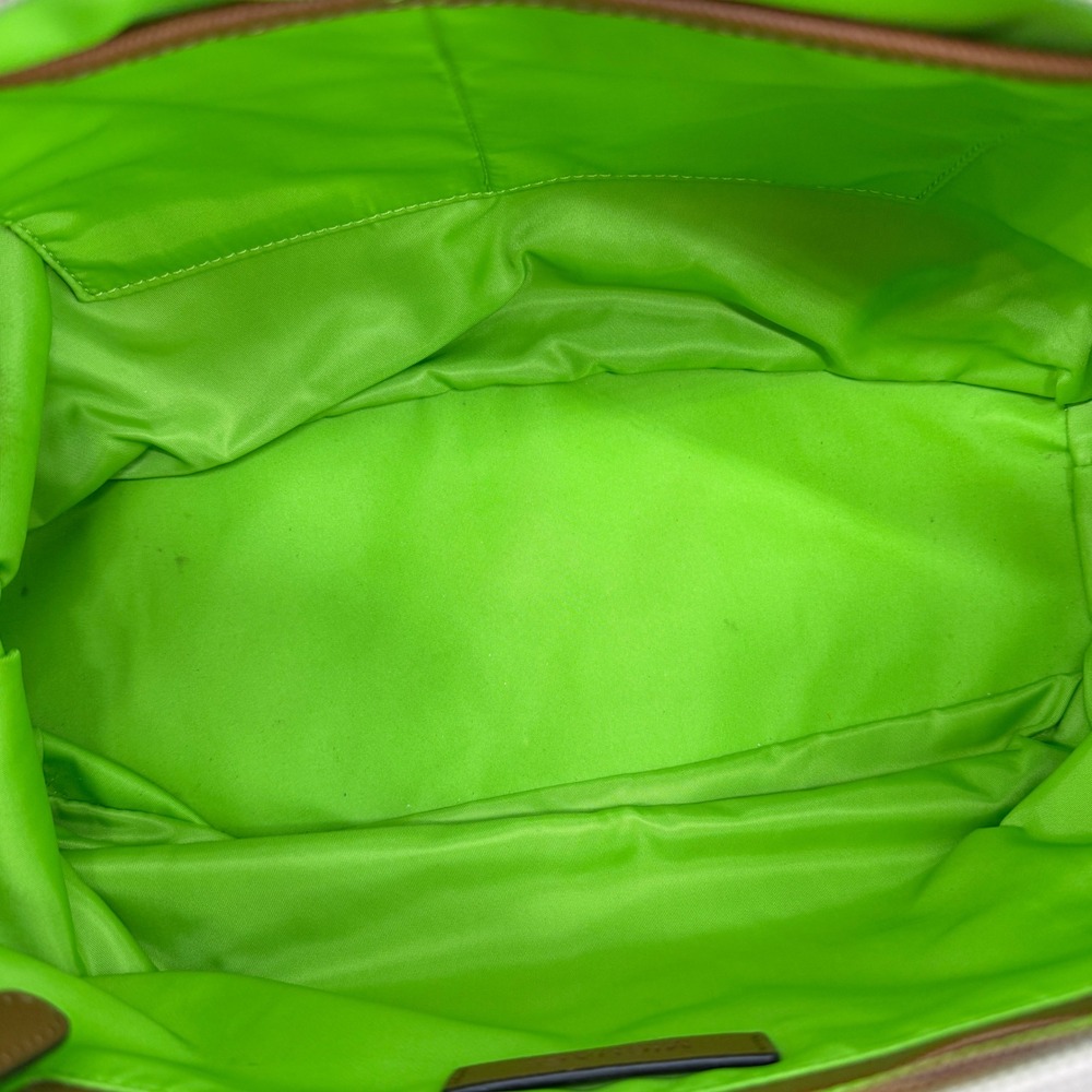 Michael Kors Dusk Kempton Medium Tote Bag‎ Khaki Nylon Leather Trim Gold Logo - Picture 11 of 16